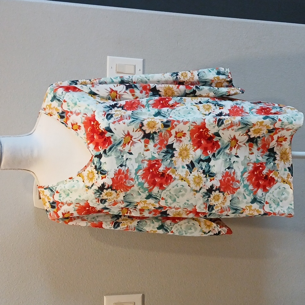 Mario Serrani Multicolor Floral Blouse Spring Flower XL - Picture 2 of 7